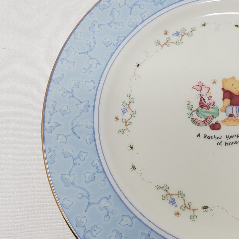 Vintage 2000 LENOX DISNEY THE POOH PANTRY Dessert Plates Fine Porcelain - Picture 9 of 11
